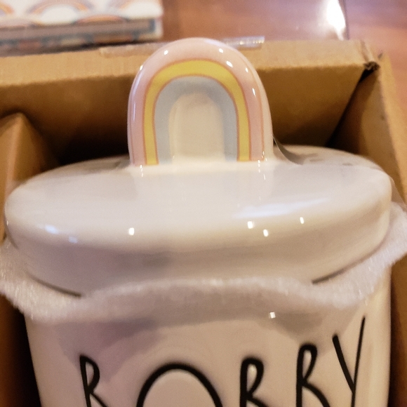 Rae Dunn Small Rainbow Knob Canister Set - Picture 5 of 8